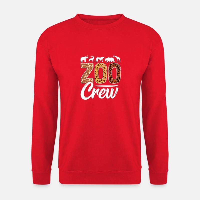 Zoo-Crew-Kostüm Afrikanische Savannen-Wildtiere - Unisex Pullover - Rot