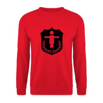 Kicker Coat of Arms - Unisex Sweatshirt - red - Front - Alina (178cm) & Michal (187cm)