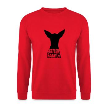 Ratler family - Unisex Sweatshirt - red - Front - Alina (178cm) & Michal (187cm)