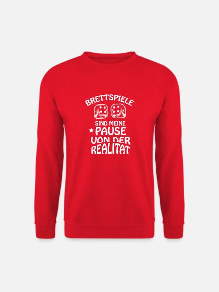 boardgame chess backgammon game night - Unisex Pullover - Rot
