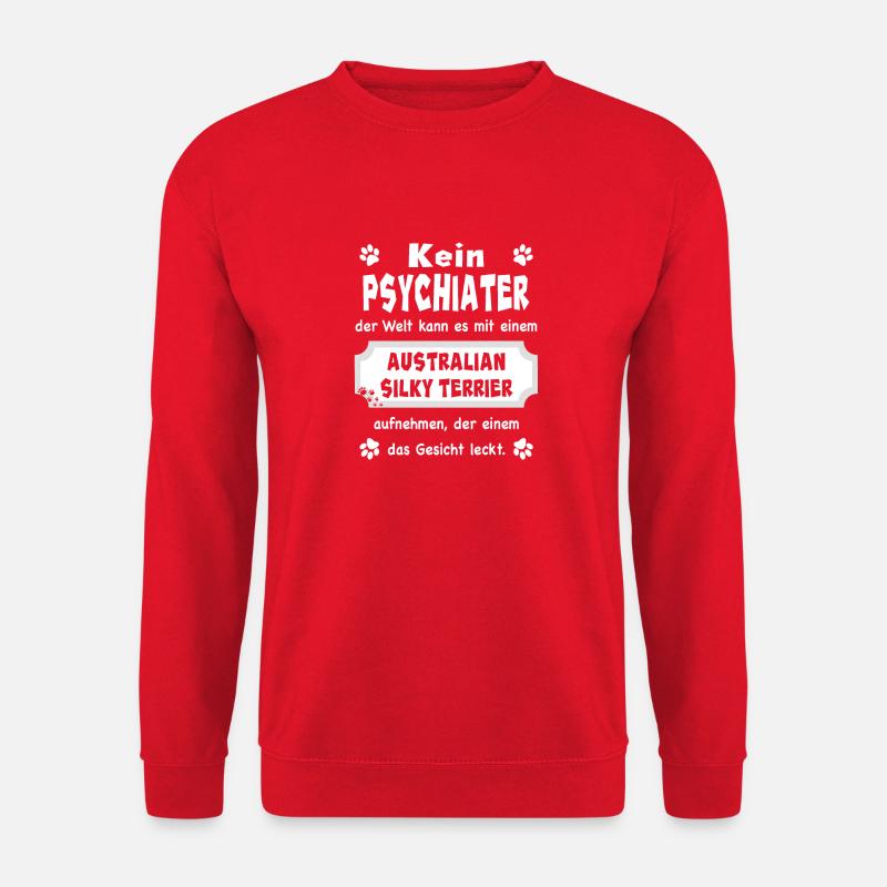 Kein Psychiater - Australian Silky Terrier - Unisex Pullover - Rot