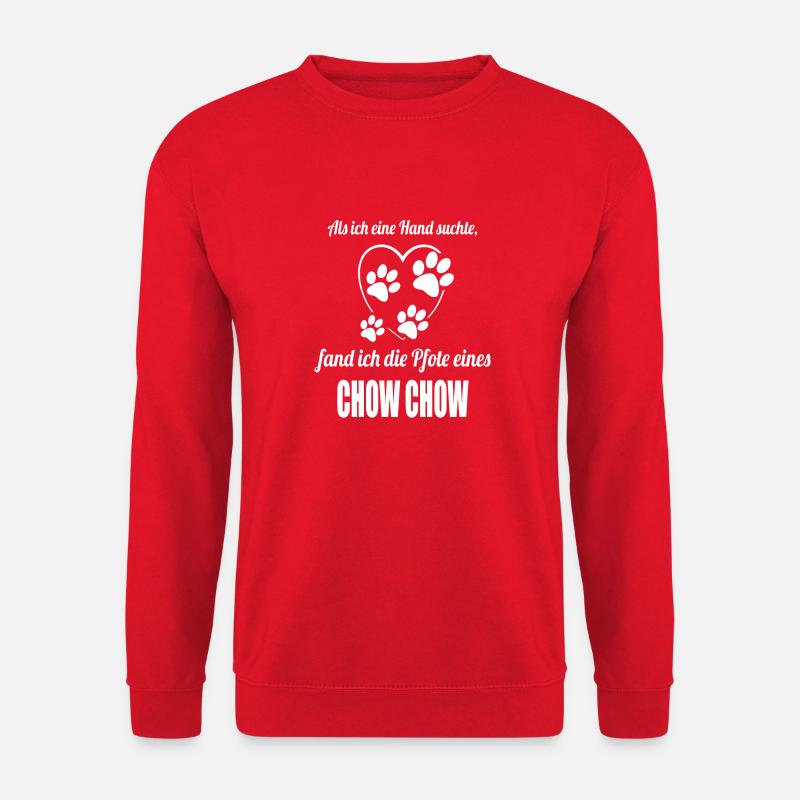 Hand & Pfote - Spruch - Chow Chow - Unisex Pullover - Rot