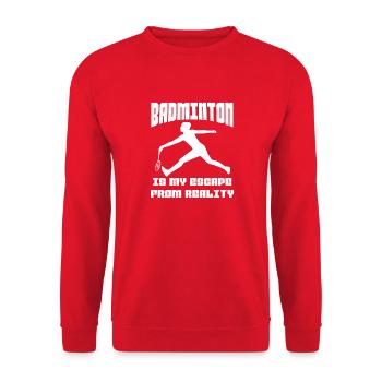 Badminton badminton fan badminton badminton team - Unisex Sweatshirt - red - Front - Alina (178cm) & Michal (187cm)