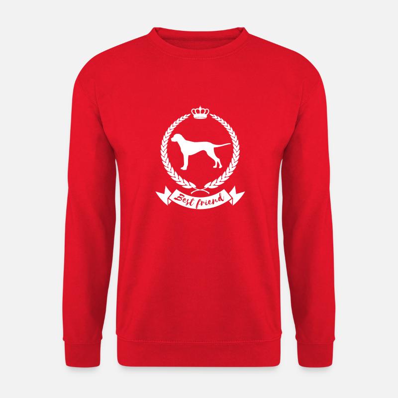 Best friend - dog - Unisex Pullover - Rot