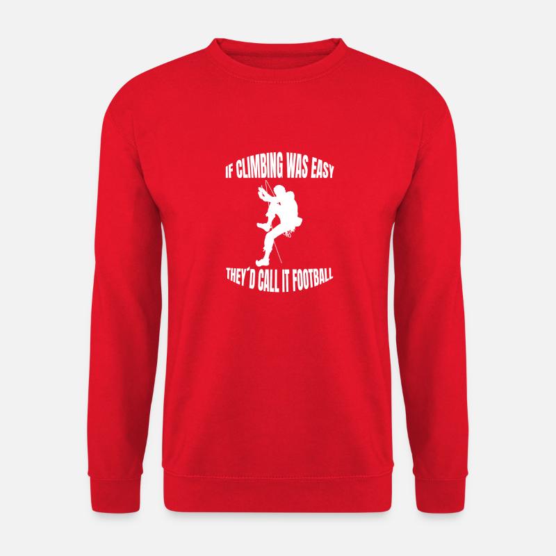 Kletterer Bergklettern Bergsteigen Berg Klettern - Unisex Pullover - Rot