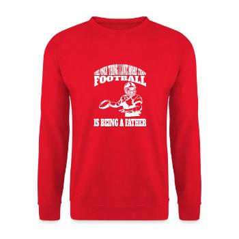 Joueurs de football américain Entraîneurs de football américain - Sweat-shirt Unisexe - rouge - Devant - Alina (178cm) & Michal (187cm)