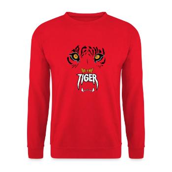 Eye of the Tiger - Unisex Sweatshirt - red - Front - Alina (178cm) & Michal (187cm)