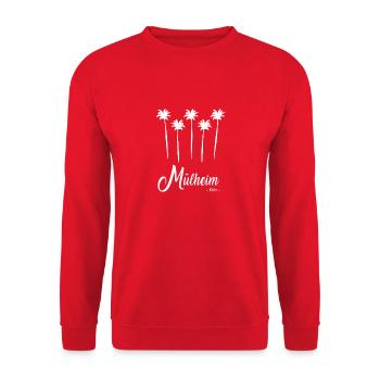 Cologne Mülheim - Sweat-shirt Unisexe - rouge - Devant - Alina (178cm) & Michal (187cm)