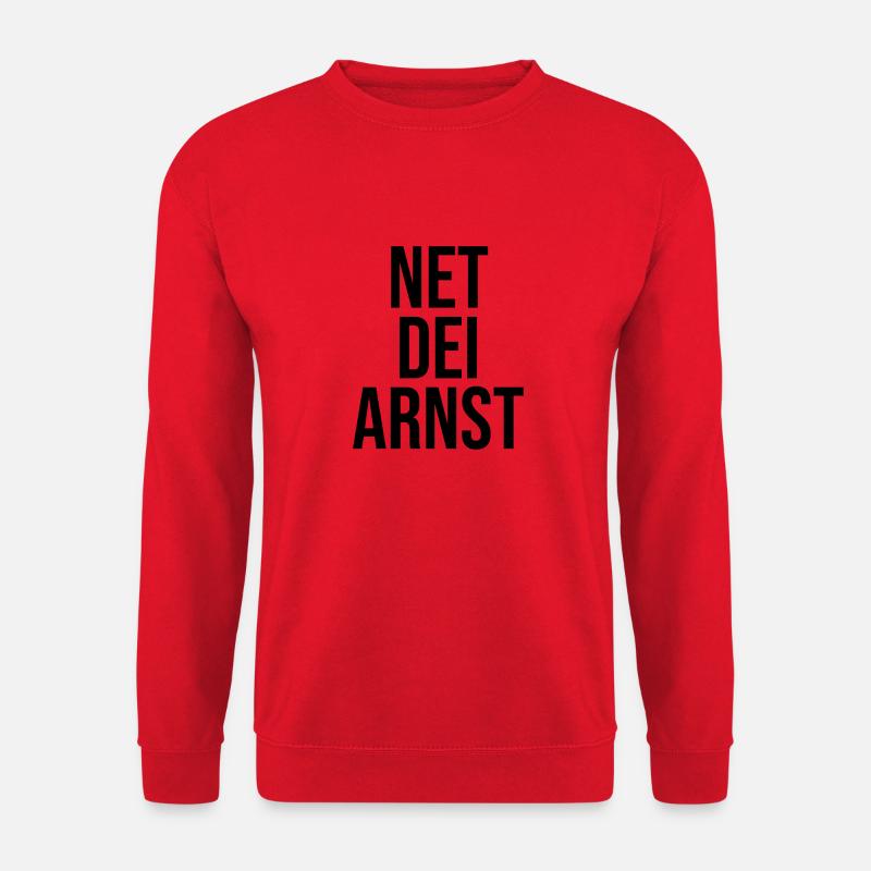 Erzgebirge Ernst Dialekt - Unisex Pullover - Rot