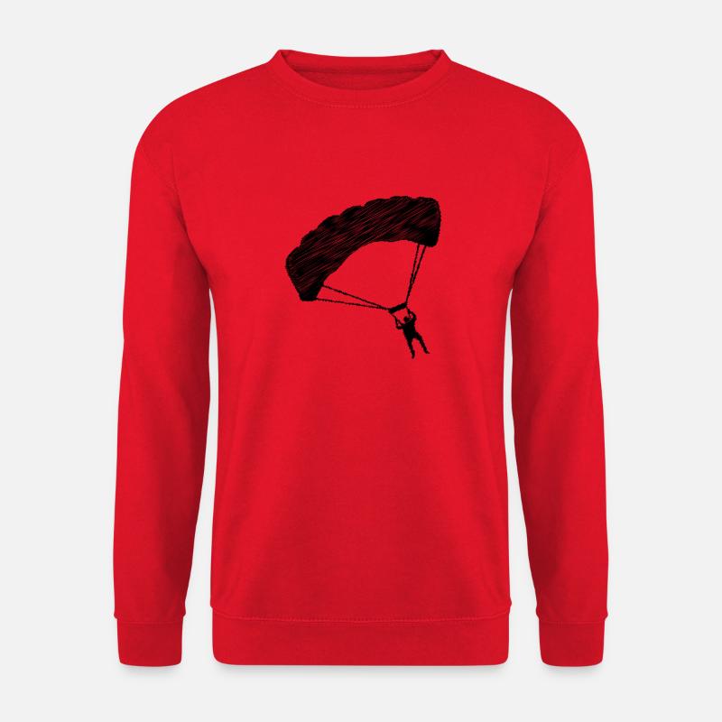 Gleitschirmfliegen - (5) - Unisex Pullover - Rot