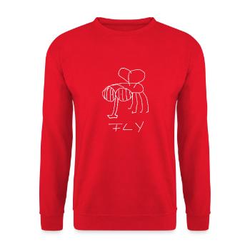 Fly - Unisex Sweatshirt - red - Front - Alina (178cm) & Michal (187cm)