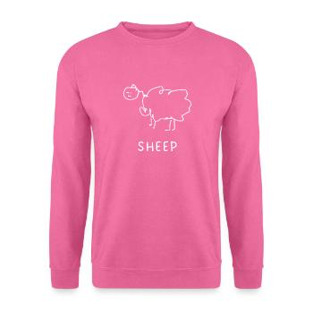 Schaf - Unisex Pullover - Pink - Vorne