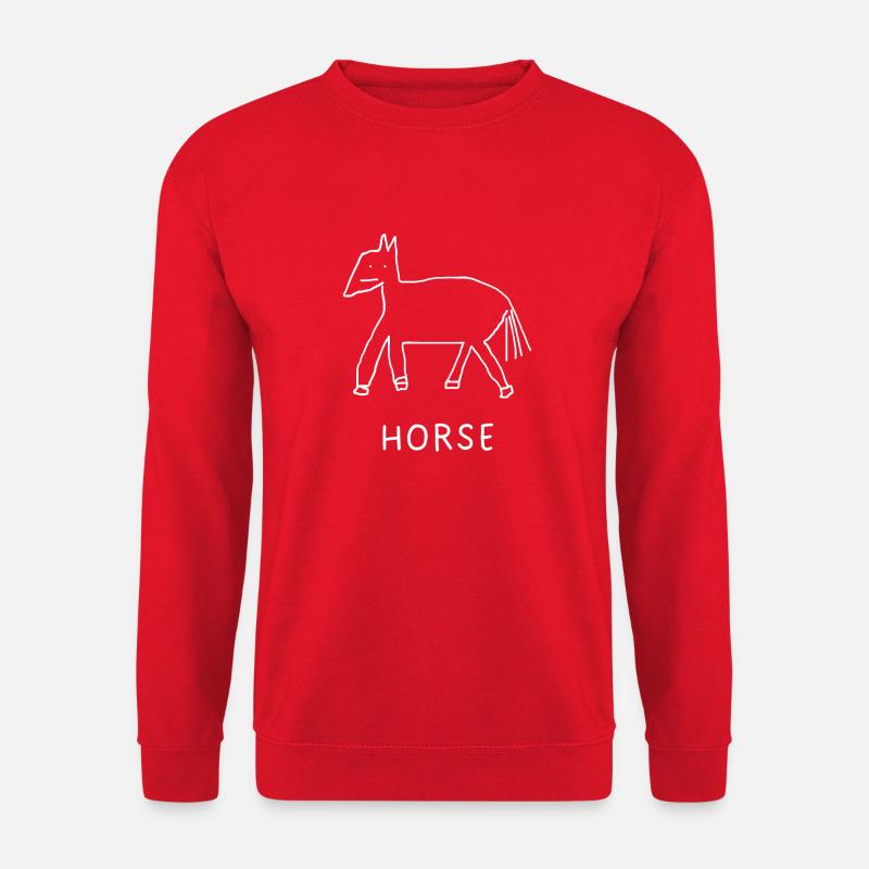 Cheval - Sweat-shirt Unisexe - rouge