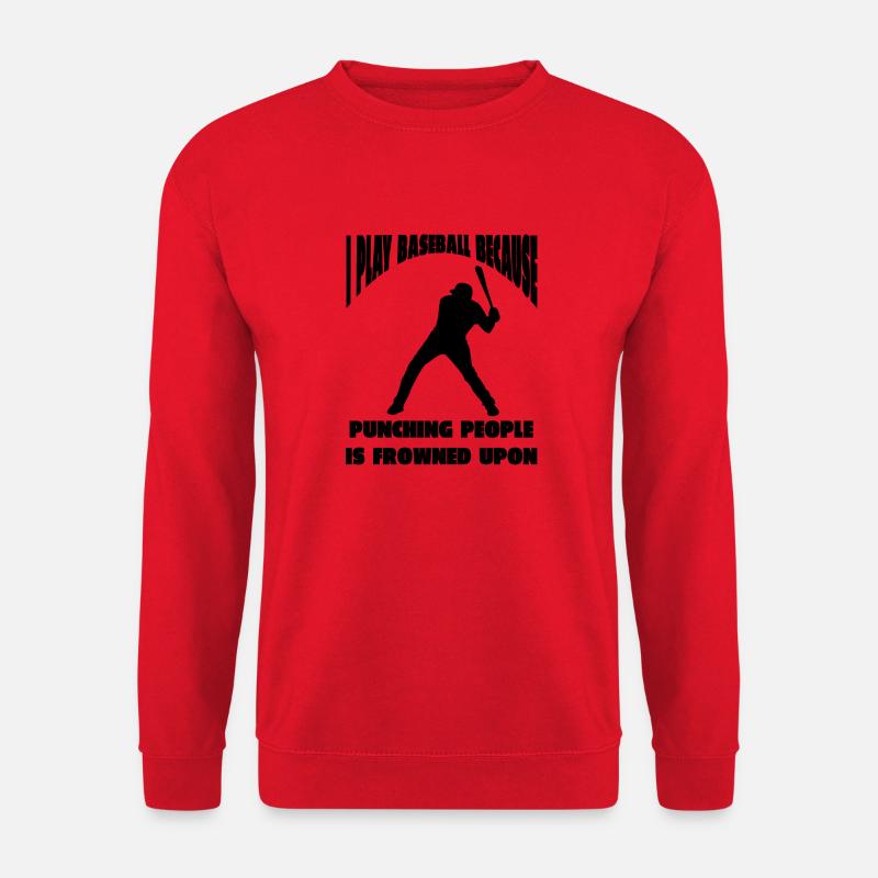 Baseballer Baseball Baseballteam Baseballspieler - Unisex Pullover - Rot