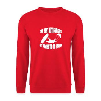 Kitesurfer Windsurfing Windsurfer Kitesurfing - Unisex Pullover - Rot - Vorne - Alina (178cm) & Michal (187cm)