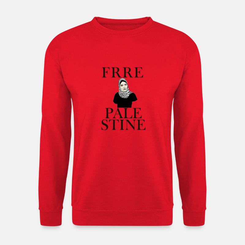 Freie Palästina-Frau - Unisex Pullover - Rot