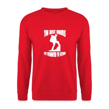 Wanderung Wandern Bergwandern Bergwanderer - Unisex Pullover - Rot - Vorne - Alina (178cm) & Michal (187cm)