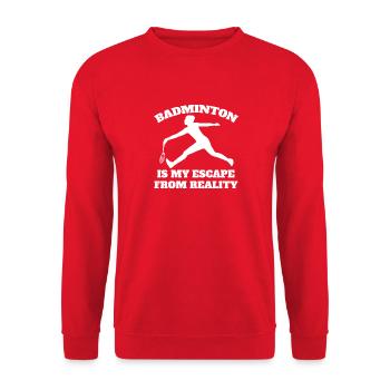 Badminton Badminton Badminton Fan Badminton Team - Unisex Sweatshirt - red - Front - Alina (178cm) & Michal (187cm)