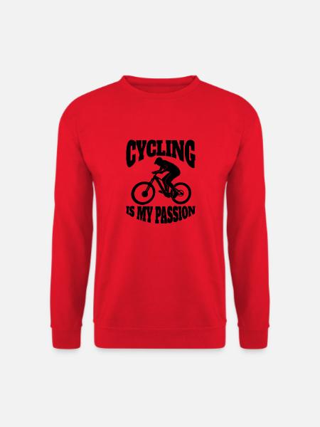 Fahrrad Radfahrer Fahrradfahrer Radfahren Radeln - Unisex Pullover - Rot