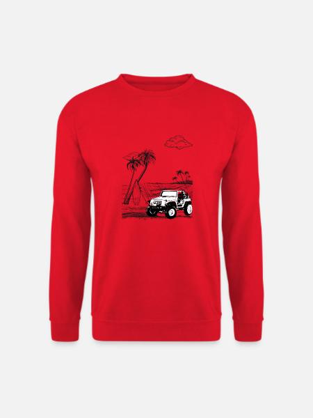 Geländewagen - Unisex Pullover - Rot