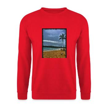 Relaxation - Unisex Sweatshirt - red - Front - Alina (178cm) & Michal (187cm)