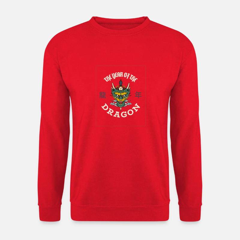 The Year Of The Dragon 2024 - Unisex Pullover - Rot