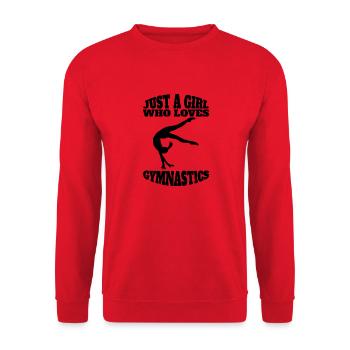 Appareils de gymnastique Gymnastique Gymnastique Gymnastique au sol Club de gymnastique - Sweat-shirt Unisexe - rouge - Devant - Alina (178cm) & Michal (187cm)