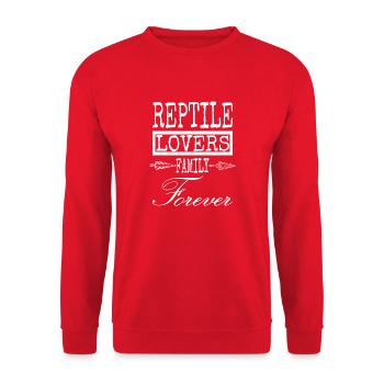 funny gift reptile species reptile biology - Unisex Pullover - Rot - Vorne - Alina (178cm) & Michal (187cm)