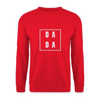 Dada Grid Monochrome Poster - Unisex Sweatshirt - red - Front - Alina (178cm) & Michal (187cm)