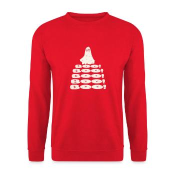Halloween Ghost vintage - Unisex Sweatshirt - red - Front - Alina (178cm) & Michal (187cm)