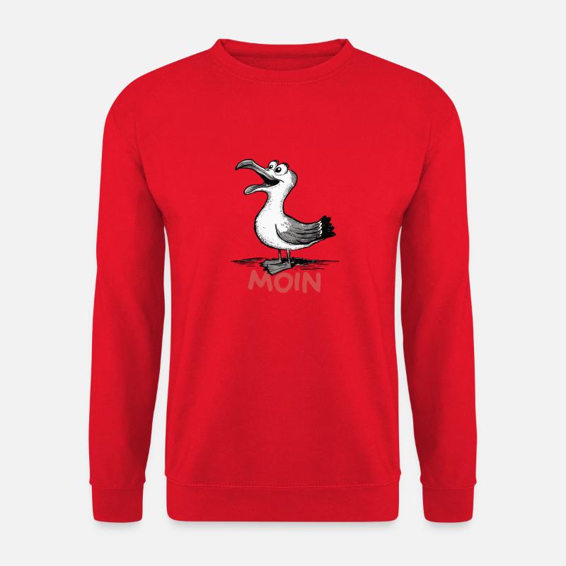 Moin Möwe - Unisex Pullover - Rot