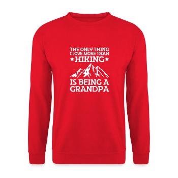 Randonnée Grand-père Randonnée en montagne Randonneurs en montagne Randonnée - Sweat-shirt Unisexe - rouge - Devant - Alina (178cm) & Michal (187cm)