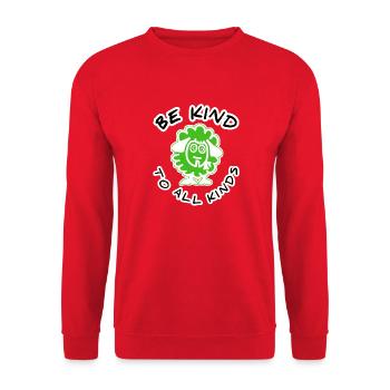 Mouton - Sweat-shirt Unisexe - rouge - Devant - Alina (178cm) & Michal (187cm)