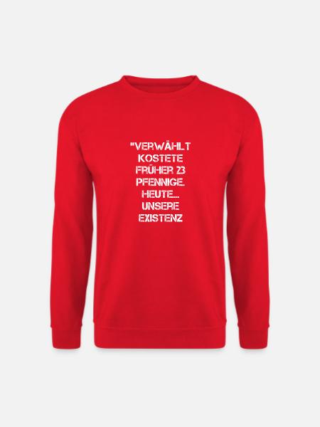 Verwählt… Heute Existenz - Unisex Pullover - Rot