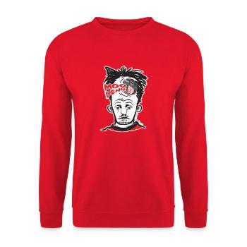 hippopotame dans ma tête - Sweat-shirt Unisexe - rouge - Devant - Alina (178cm) & Michal (187cm)