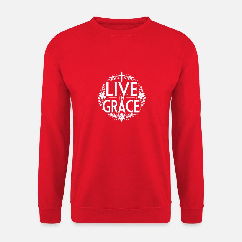 Live in Grace - Unisex Sweatshirt - red