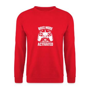 Bos Mode Activated - Unisex Sweatshirt - red - Front - Alina (178cm) & Michal (187cm)
