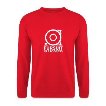 Fursuit in progress – Soon finished! - Unisex Sweatshirt - red - Front - Alina (178cm) & Michal (187cm)