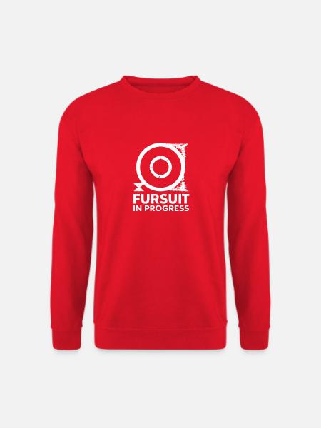 Fursuit in progress – Soon finished! - Unisex Sweatshirt - red