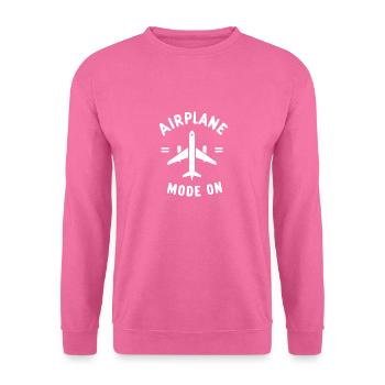 Flugzeugmodus Ein - Unisex Pullover - Pink - Vorne