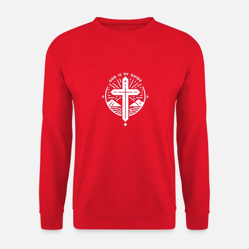 God is My Guide - Unisex Sweatshirt - red