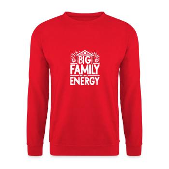 Energie für große Familien - Unisex Pullover - Rot - Vorne - Alina (178cm) & Michal (187cm)