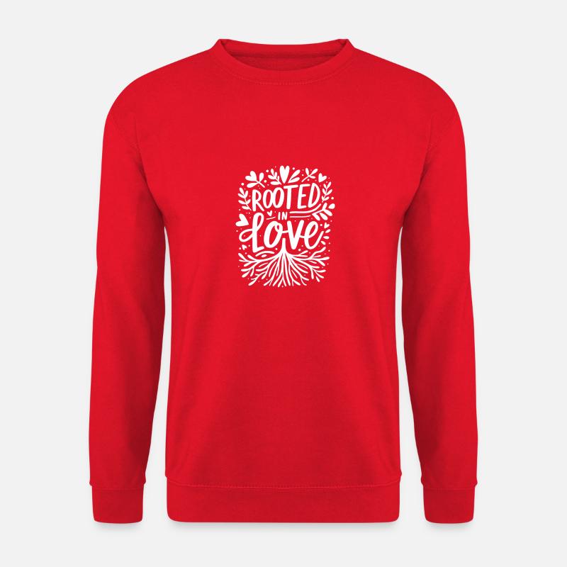Rooted in Love - Unisex Sweatshirt - red