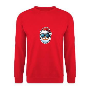 Merry Christmas Penguin - Unisex Sweatshirt - red - Front - Alina (178cm) & Michal (187cm)