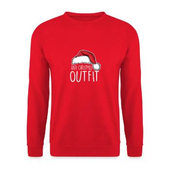 Anti Christmas Outfit - Unisex Sweatshirt - red - Front - Alina (178cm) & Michal (187cm)