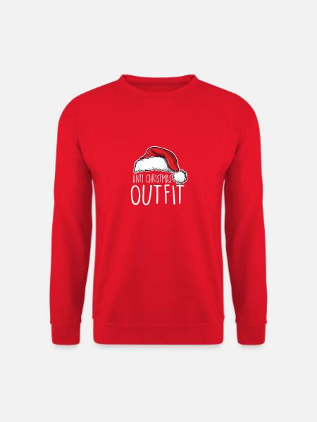 Anti Christmas Outfit - Unisex Pullover - Rot