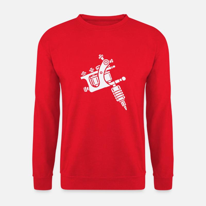 tattoo machine - Unisex Sweatshirt - red