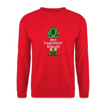 Chapeau de lutin pour les logisticiens pour la Saint-Patrick - Sweat-shirt Unisexe - rouge - Devant - Alina (178cm) & Michal (187cm)