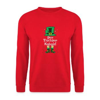 Chapeau de lutin pour charpentiers pour la Saint-Patrick - Sweat-shirt Unisexe - rouge - Devant - Alina (178cm) & Michal (187cm)