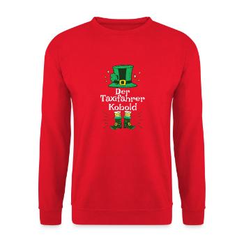 Pour les chauffeurs de taxi qui souhaitent célébrer la Saint-Patrick avec - Sweat-shirt Unisexe - rouge - Devant - Alina (178cm) & Michal (187cm)